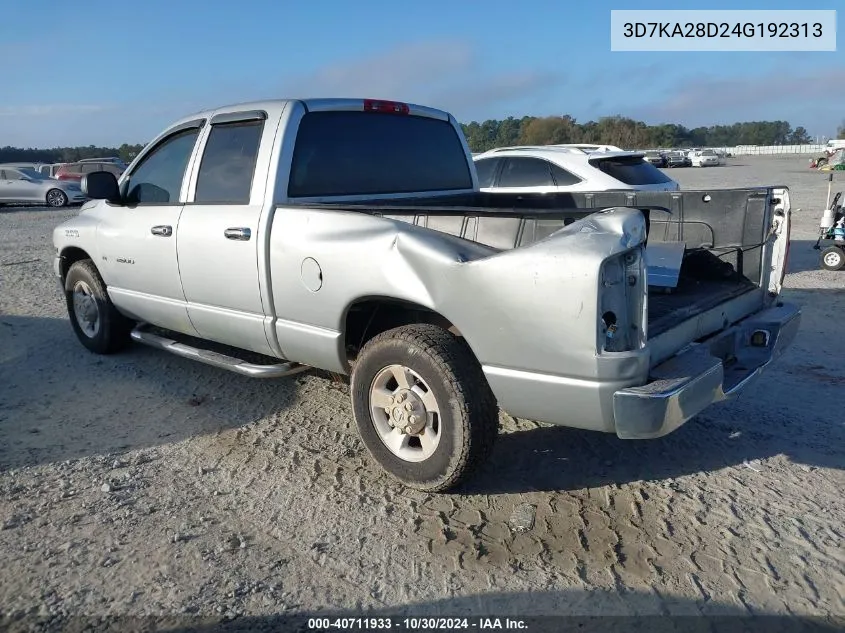 2004 Dodge Ram 2500 Slt/Laramie VIN: 3D7KA28D24G192313 Lot: 40711933