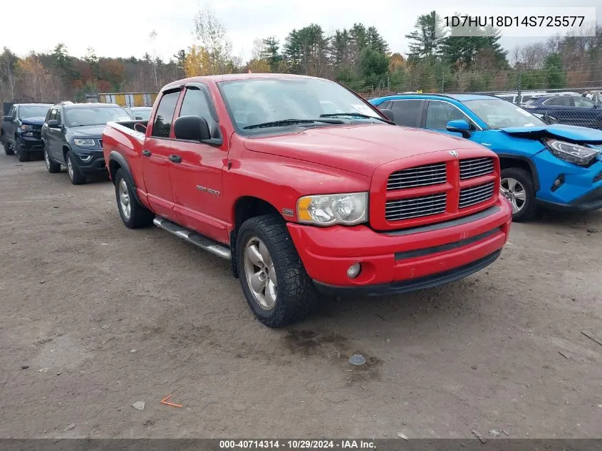 2004 Dodge Ram 1500 Slt/Laramie VIN: 1D7HU18D14S725577 Lot: 40714314