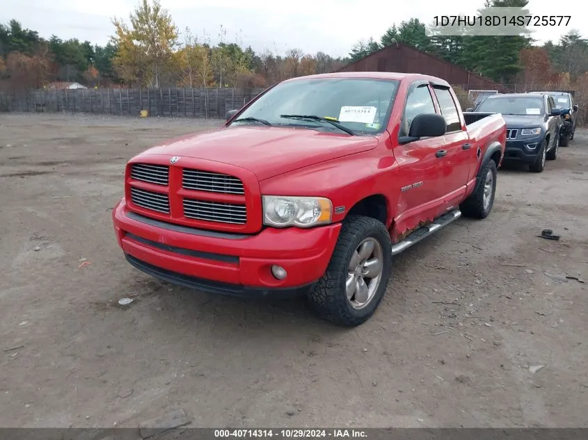 2004 Dodge Ram 1500 Slt/Laramie VIN: 1D7HU18D14S725577 Lot: 40714314