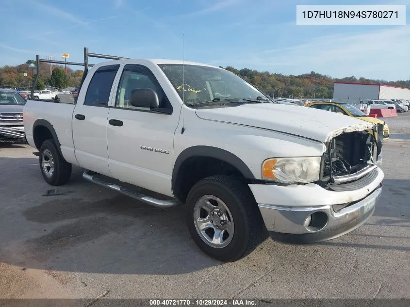 2004 Dodge Ram 1500 Slt/Laramie VIN: 1D7HU18N94S780271 Lot: 40721770