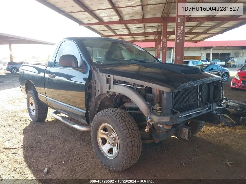 2004 Dodge Ram 1500 Slt/Laramie VIN: 1D7HU16D04J281827 Lot: 40726592