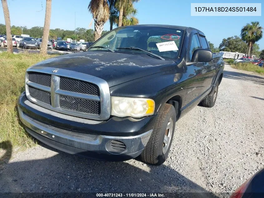 2004 Dodge Ram 1500 Slt/Laramie VIN: 1D7HA18D24S501484 Lot: 40731243