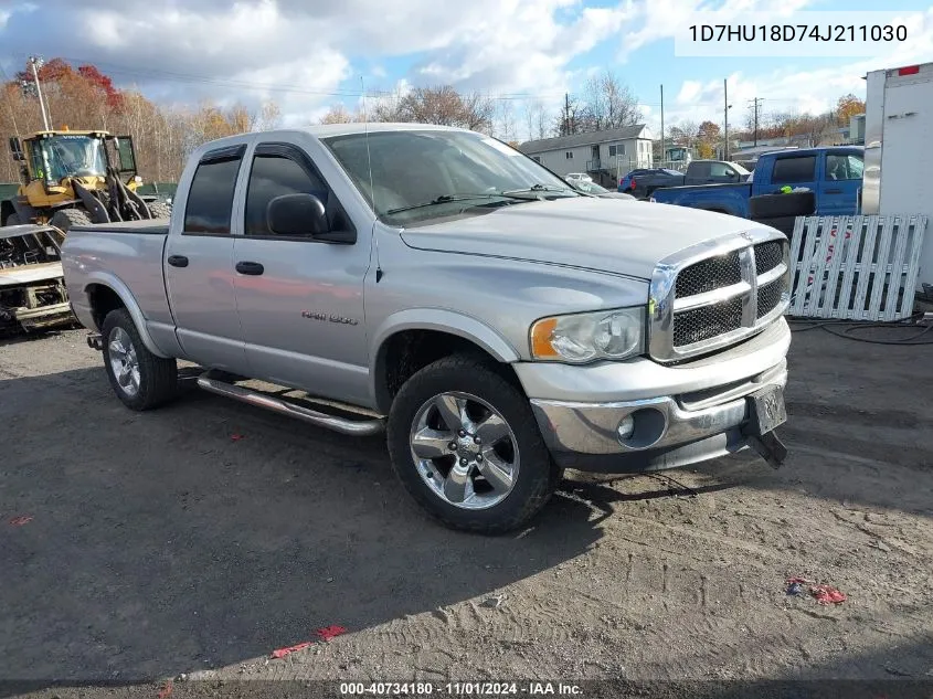 2004 Dodge Ram 1500 Slt VIN: 1D7HU18D74J211030 Lot: 40734180