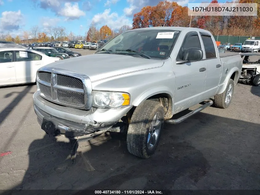 2004 Dodge Ram 1500 Slt VIN: 1D7HU18D74J211030 Lot: 40734180