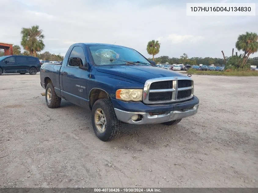 2004 Dodge Ram 1500 Slt/Laramie VIN: 1D7HU16D04J134830 Lot: 40738426