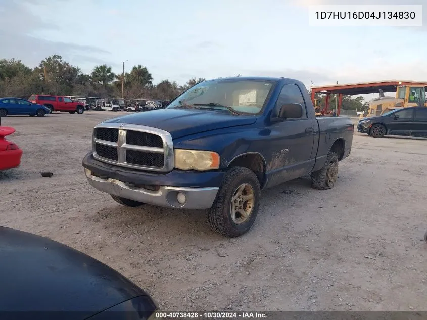 2004 Dodge Ram 1500 Slt/Laramie VIN: 1D7HU16D04J134830 Lot: 40738426