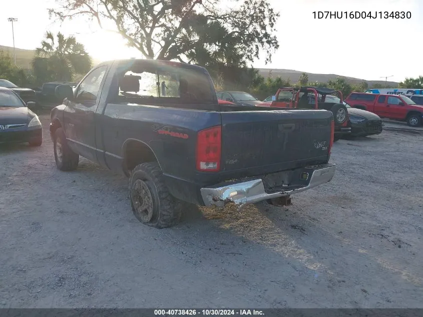 2004 Dodge Ram 1500 Slt/Laramie VIN: 1D7HU16D04J134830 Lot: 40738426