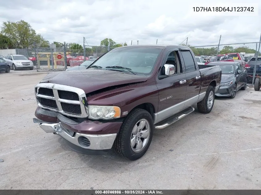 1D7HA18D64J123742 2004 Dodge Ram 1500 Slt/Laramie