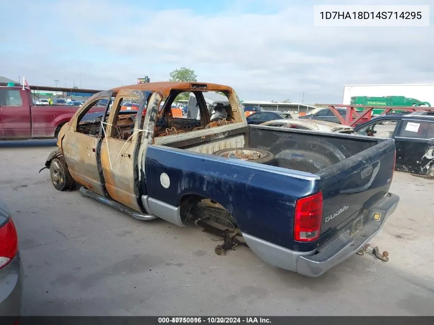 1D7HA18D14S714295 2004 Dodge Ram 1500 Slt/Laramie