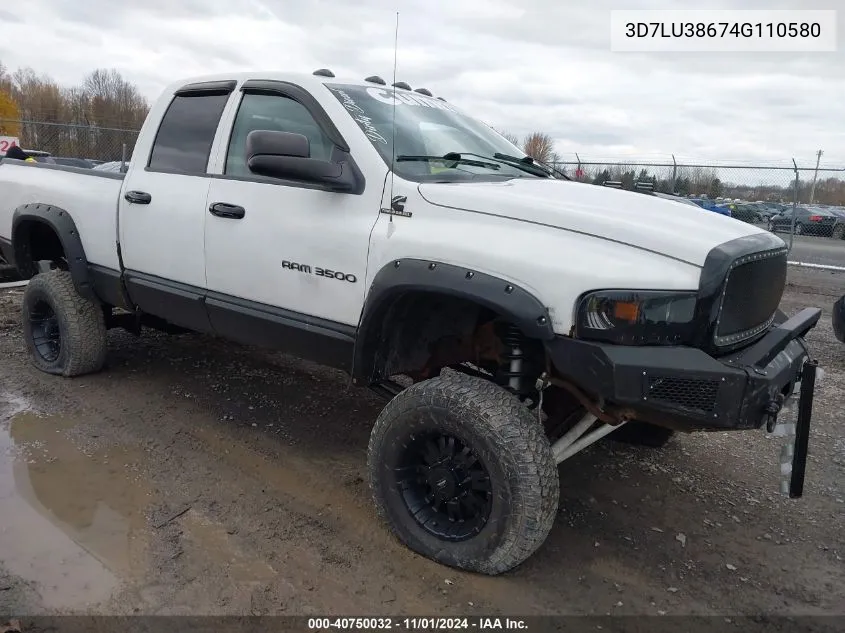 2004 Dodge Ram 3500 Slt/Laramie VIN: 3D7LU38674G110580 Lot: 40750032