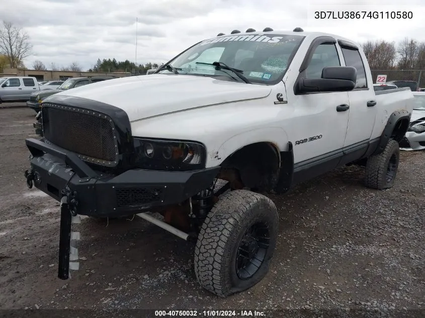 2004 Dodge Ram 3500 Slt/Laramie VIN: 3D7LU38674G110580 Lot: 40750032