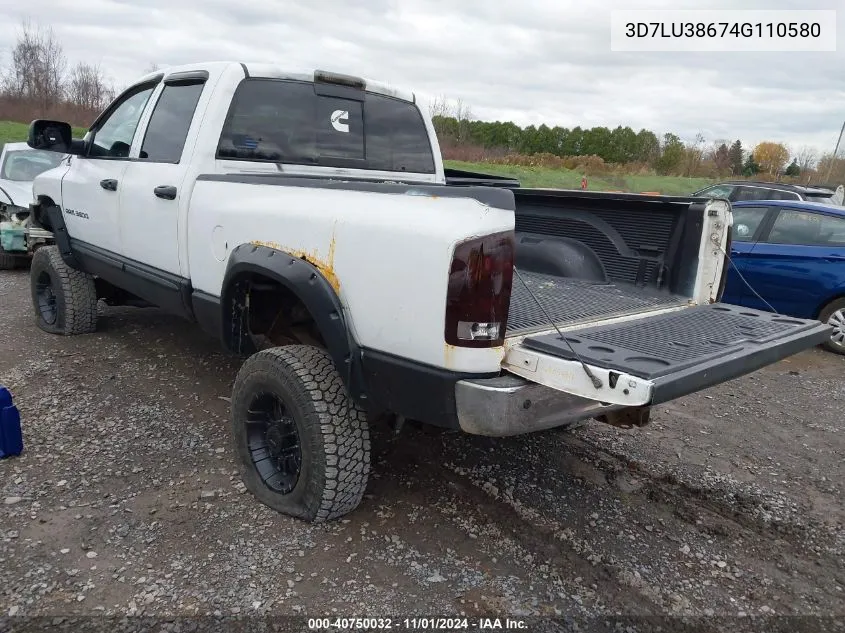 2004 Dodge Ram 3500 Slt/Laramie VIN: 3D7LU38674G110580 Lot: 40750032