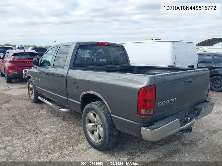 2004 Dodge Ram 1500 Slt/Laramie VIN: 1D7HA18N44S516772 Lot: 40751653