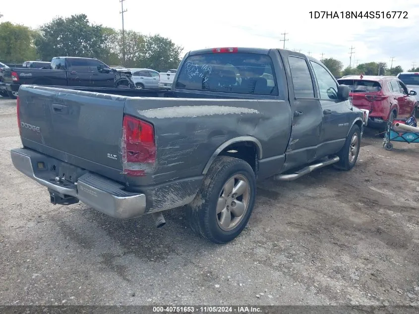 2004 Dodge Ram 1500 Slt/Laramie VIN: 1D7HA18N44S516772 Lot: 40751653