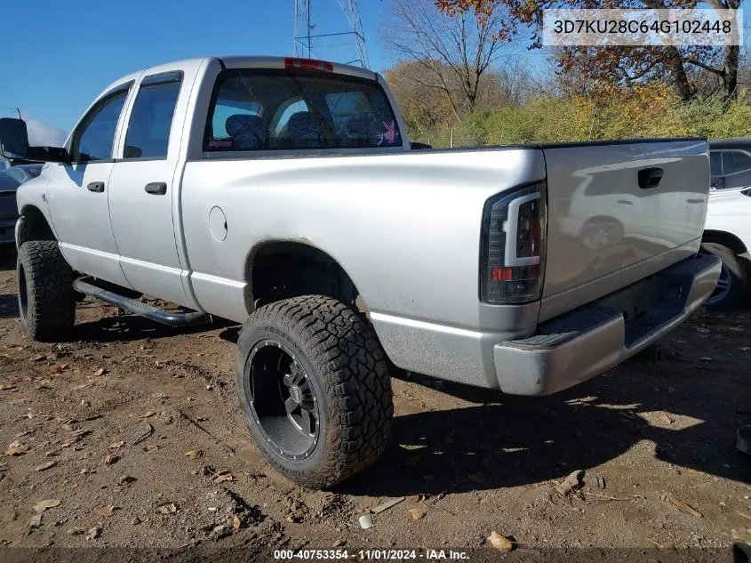 2004 Dodge Ram 2500 Slt/Laramie VIN: 3D7KU28C64G102448 Lot: 40753354