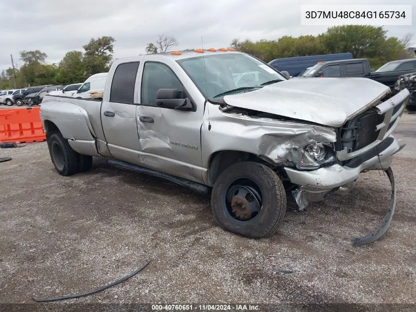 2004 Dodge Ram 3500 Slt/Laramie VIN: 3D7MU48C84G165734 Lot: 40760651