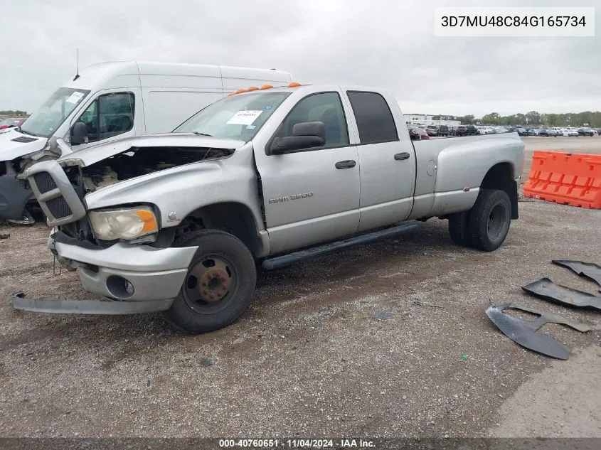 2004 Dodge Ram 3500 Slt/Laramie VIN: 3D7MU48C84G165734 Lot: 40760651