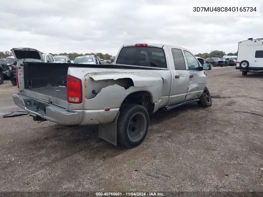 2004 Dodge Ram 3500 Slt/Laramie VIN: 3D7MU48C84G165734 Lot: 40760651