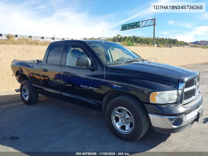 2004 Dodge Ram 1500 Slt/Laramie VIN: 1D7HA18N34S736260 Lot: 40766399