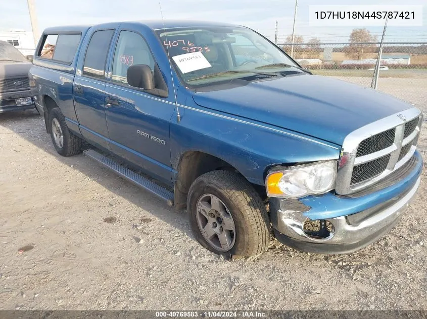 2004 Dodge Ram 1500 Slt/Laramie VIN: 1D7HU18N44S787421 Lot: 40769583