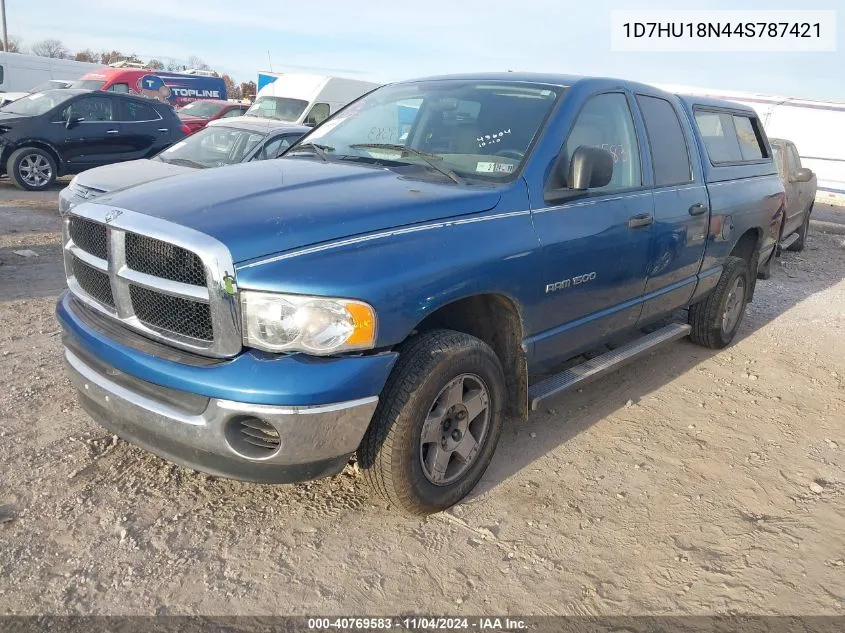 2004 Dodge Ram 1500 Slt/Laramie VIN: 1D7HU18N44S787421 Lot: 40769583