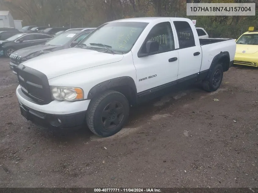 2004 Dodge Ram 1500 Slt/Laramie VIN: 1D7HA18N74J157004 Lot: 40777771