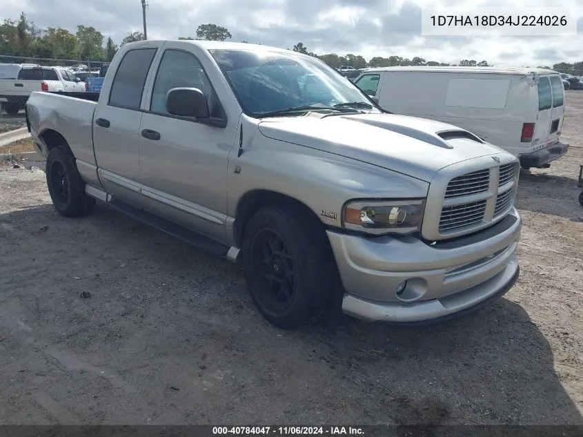 2004 Dodge Ram 1500 Slt/Laramie VIN: 1D7HA18D34J224026 Lot: 40784047