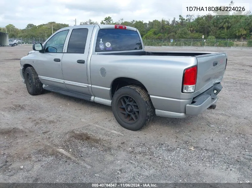 2004 Dodge Ram 1500 Slt/Laramie VIN: 1D7HA18D34J224026 Lot: 40784047