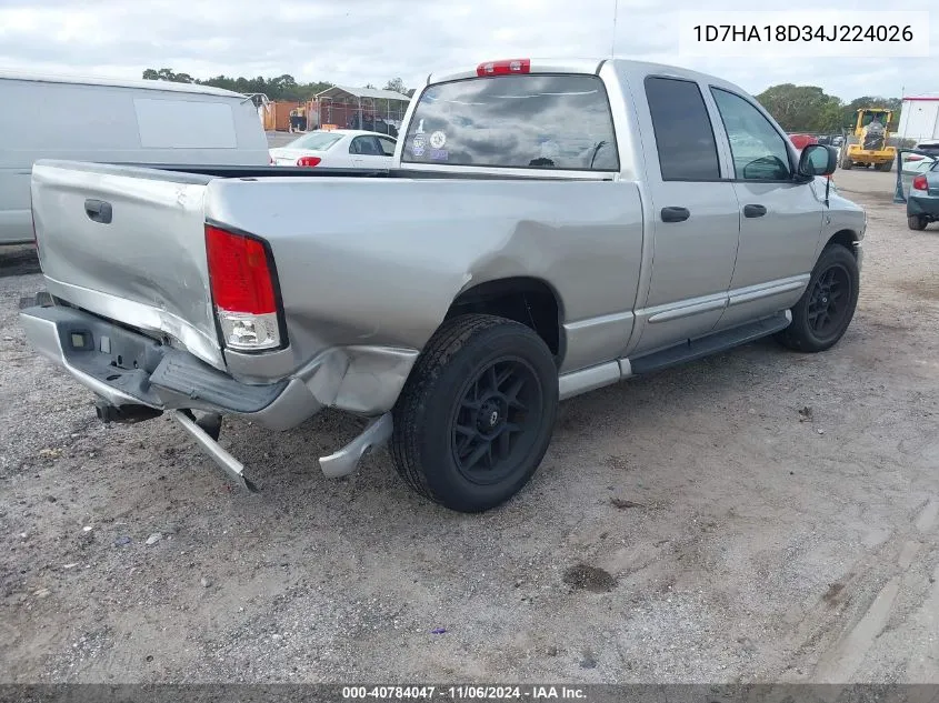 2004 Dodge Ram 1500 Slt/Laramie VIN: 1D7HA18D34J224026 Lot: 40784047