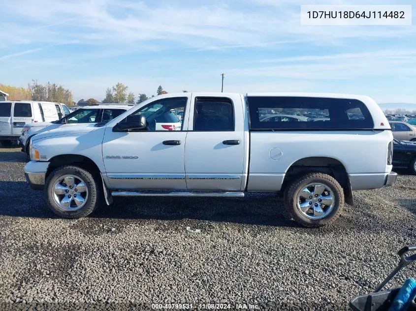 2004 Dodge Ram 1500 Slt VIN: 1D7HU18D64J114482 Lot: 40799531