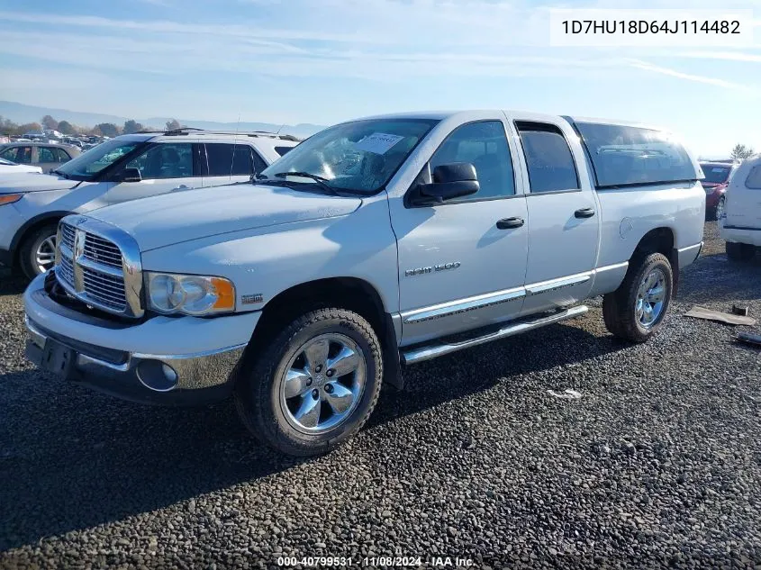 2004 Dodge Ram 1500 Slt VIN: 1D7HU18D64J114482 Lot: 40799531