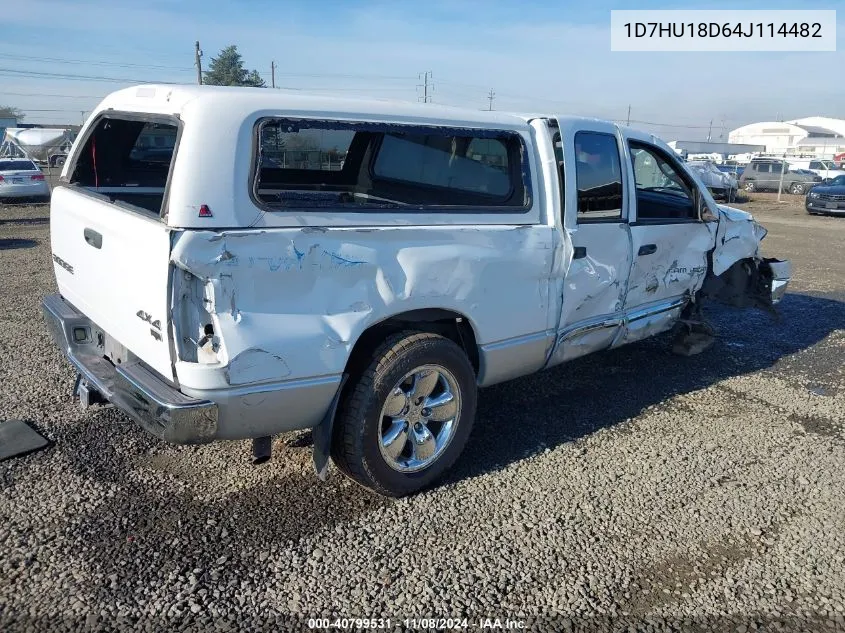 2004 Dodge Ram 1500 Slt VIN: 1D7HU18D64J114482 Lot: 40799531