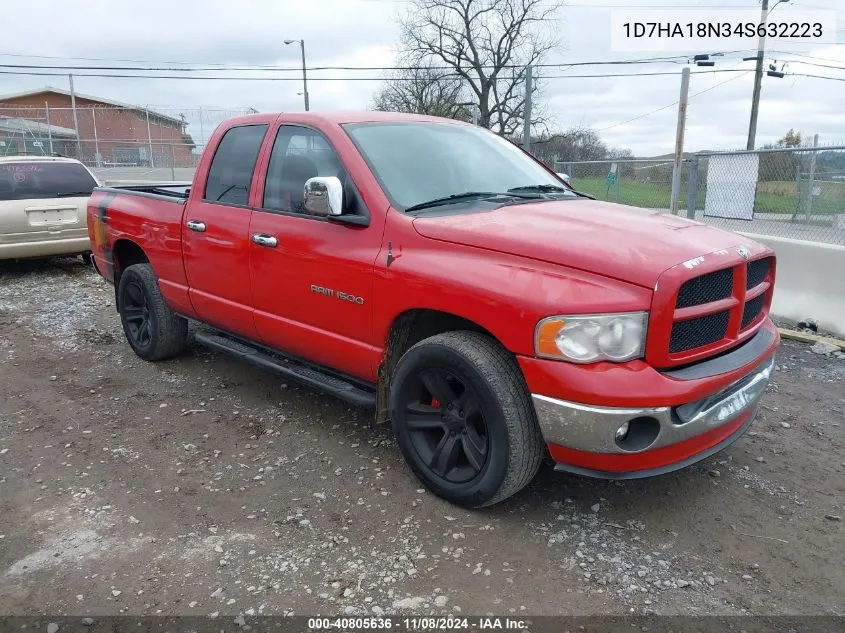 2004 Dodge Ram 1500 Slt/Laramie VIN: 1D7HA18N34S632223 Lot: 40805636