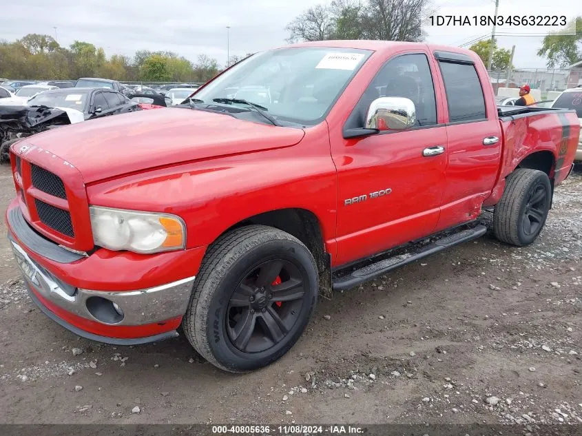 2004 Dodge Ram 1500 Slt/Laramie VIN: 1D7HA18N34S632223 Lot: 40805636