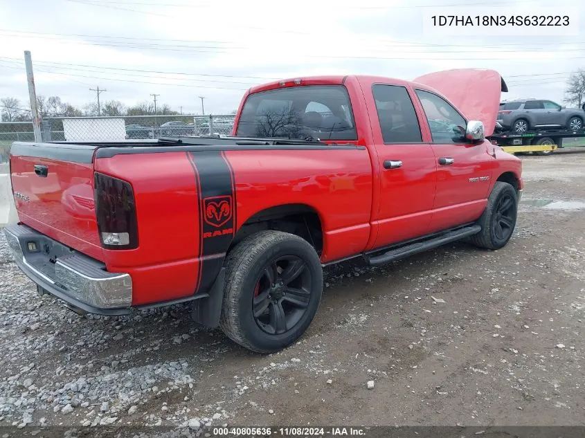 2004 Dodge Ram 1500 Slt/Laramie VIN: 1D7HA18N34S632223 Lot: 40805636