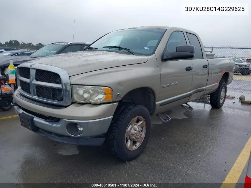 2004 Dodge Ram 2500 Slt/Laramie VIN: 3D7KU28C14G229625 Lot: 40810501