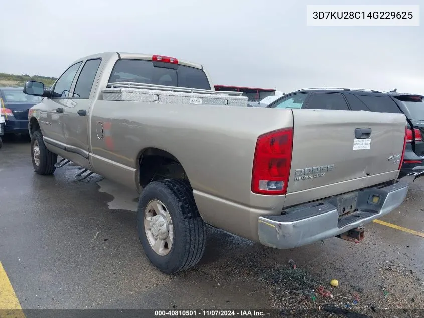 2004 Dodge Ram 2500 Slt/Laramie VIN: 3D7KU28C14G229625 Lot: 40810501