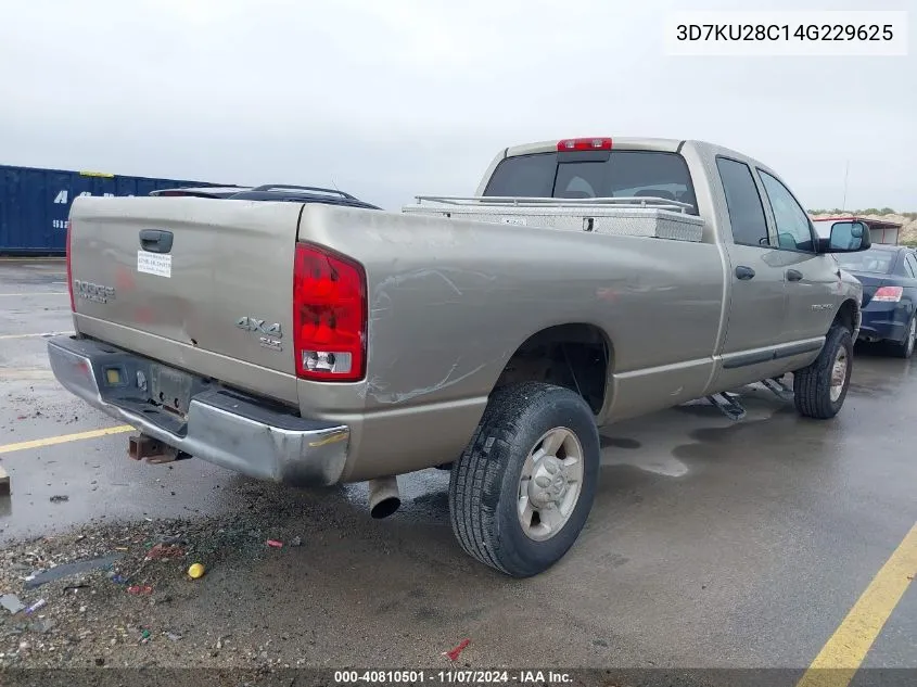 2004 Dodge Ram 2500 Slt/Laramie VIN: 3D7KU28C14G229625 Lot: 40810501