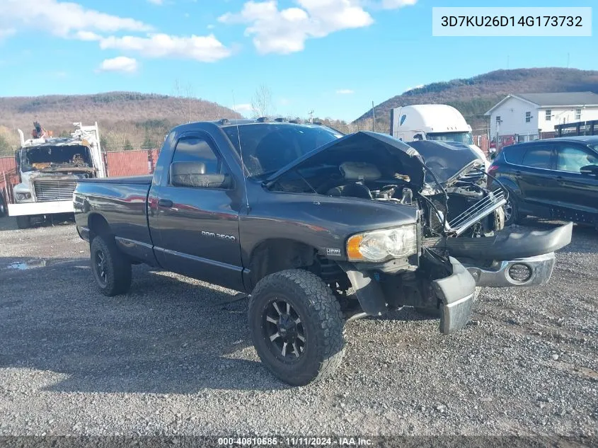 2004 Dodge Ram 2500 St VIN: 3D7KU26D14G173732 Lot: 40810685