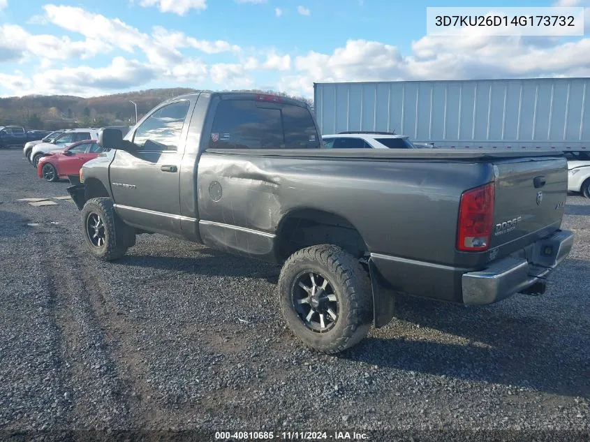 2004 Dodge Ram 2500 St VIN: 3D7KU26D14G173732 Lot: 40810685