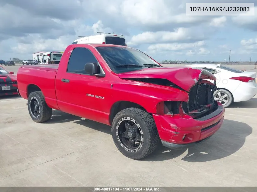 2004 Dodge Ram 1500 St VIN: 1D7HA16K94J232083 Lot: 40817194