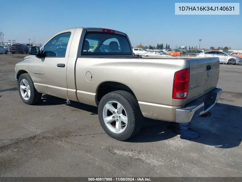 2004 Dodge Ram 1500 St VIN: 1D7HA16K34J140631 Lot: 40817955