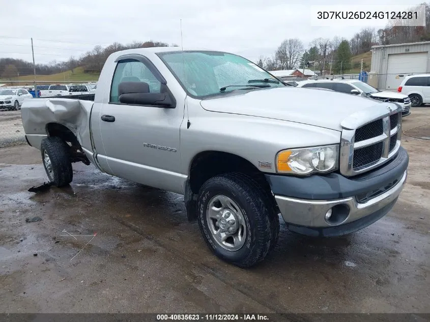 3D7KU26D24G124281 2004 Dodge Ram 2500 St