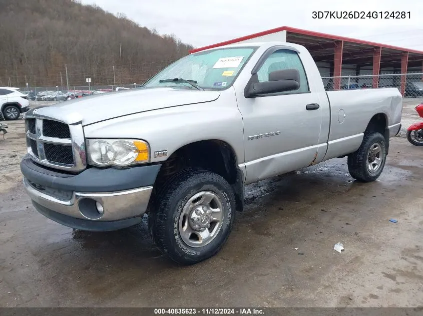 3D7KU26D24G124281 2004 Dodge Ram 2500 St