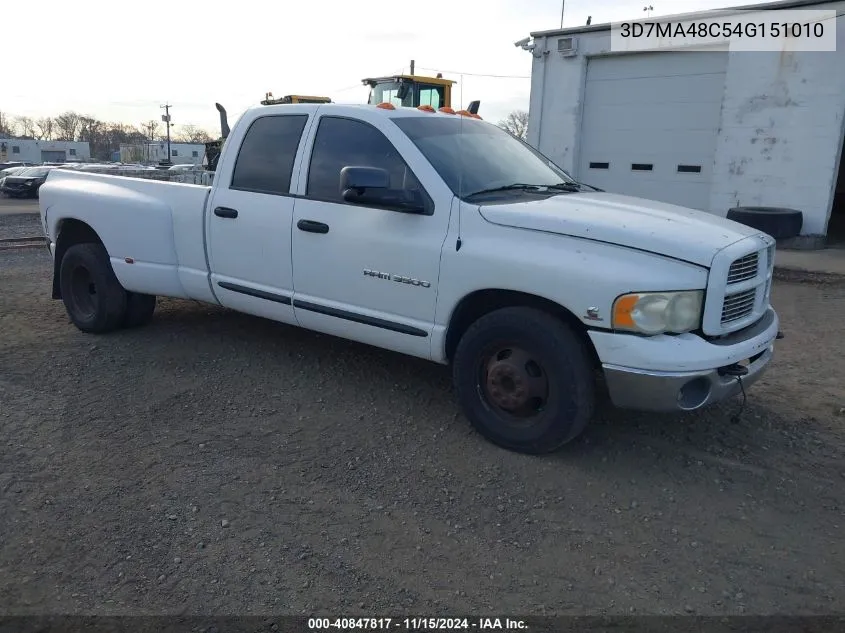 2004 Dodge Ram 3500 Slt VIN: 3D7MA48C54G151010 Lot: 40847817