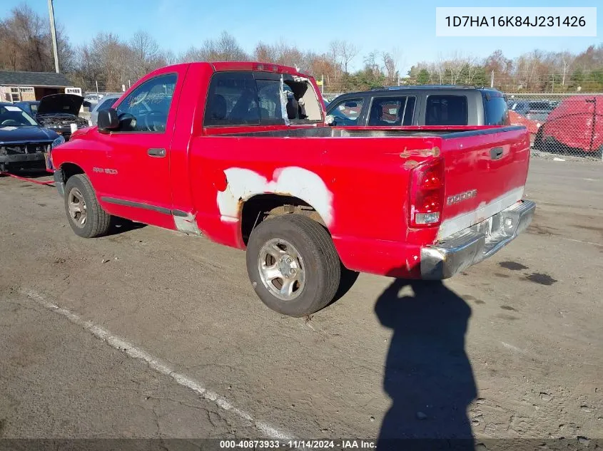 2004 Dodge Ram 1500 St VIN: 1D7HA16K84J231426 Lot: 40873933