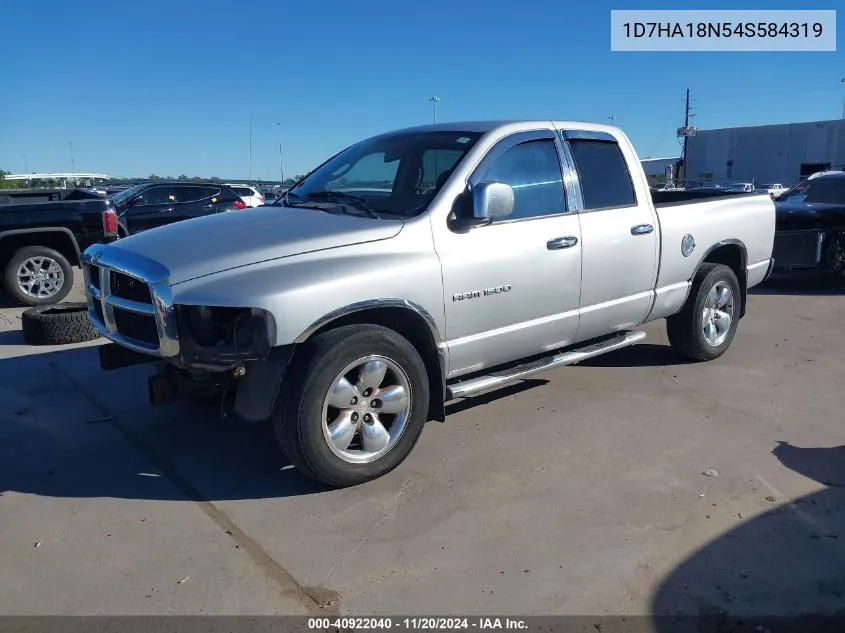 2004 Dodge Ram 1500 Slt/Laramie VIN: 1D7HA18N54S584319 Lot: 40922040