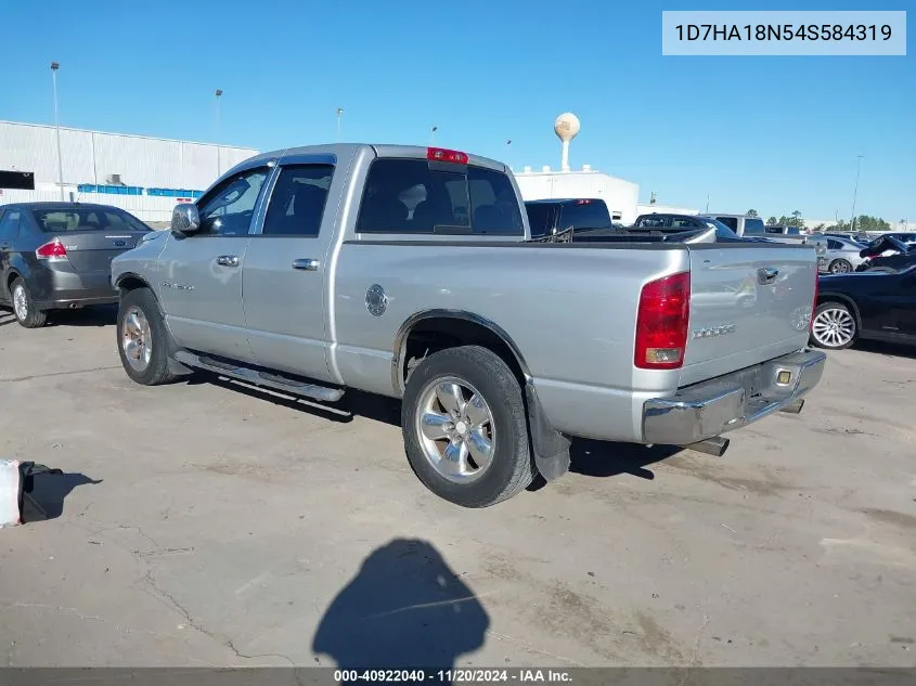 2004 Dodge Ram 1500 Slt/Laramie VIN: 1D7HA18N54S584319 Lot: 40922040