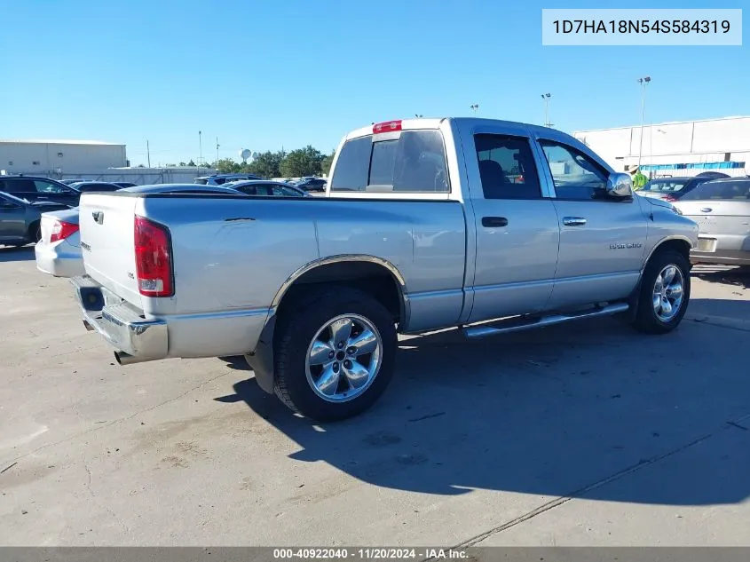 2004 Dodge Ram 1500 Slt/Laramie VIN: 1D7HA18N54S584319 Lot: 40922040