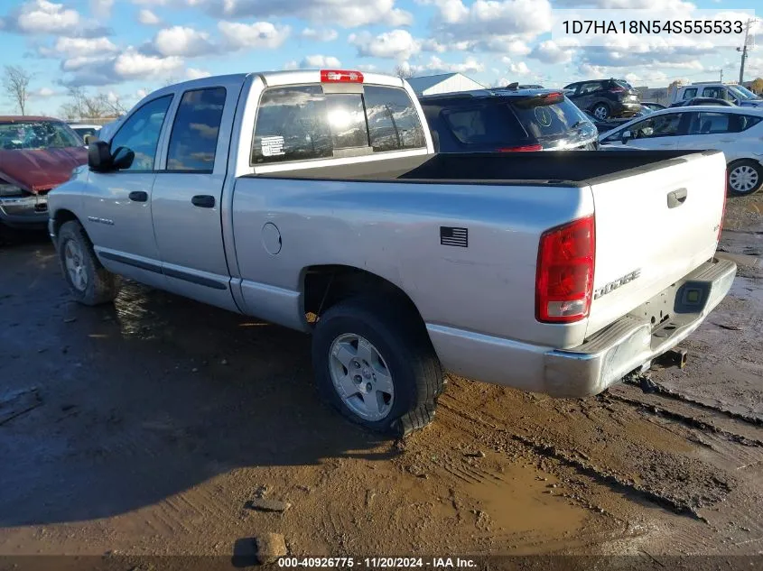 2004 Dodge Ram 1500 Slt/Laramie VIN: 1D7HA18N54S555533 Lot: 40926775